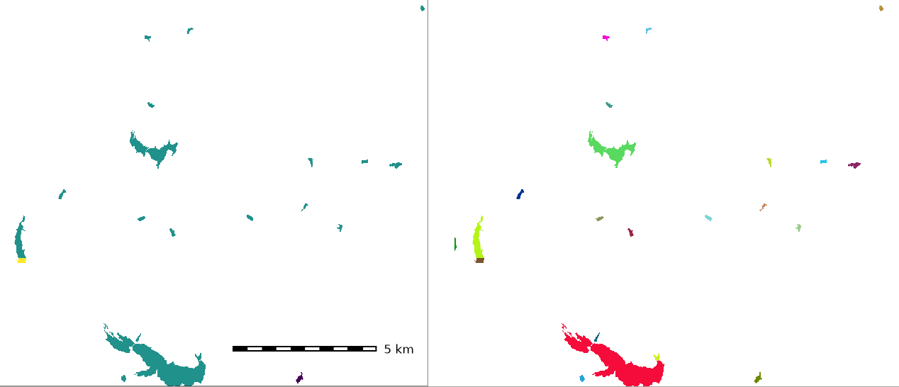 r.clump lake clumping example